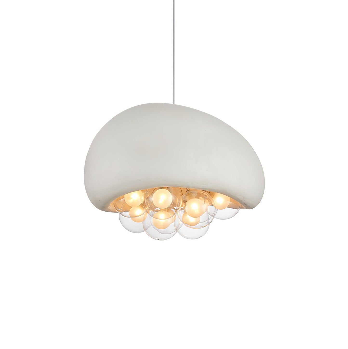 Spherical Glass Pendant Light Fixture