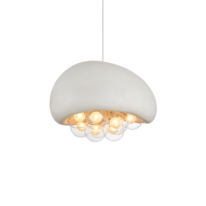 Spherical Glass Pendant Light Fixture