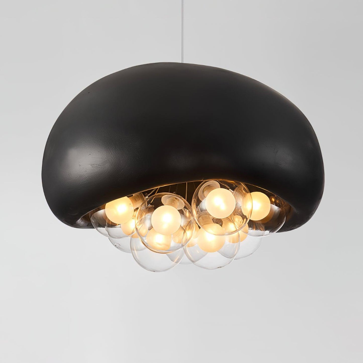 Spherical Glass Pendant Light Fixture
