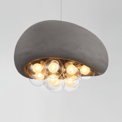 Spherical Glass Pendant Light Fixture