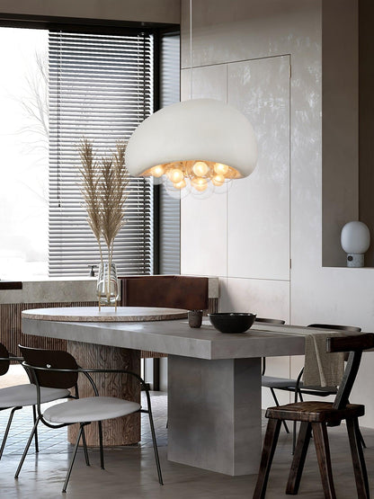 Spherical Glass Pendant Light Fixture