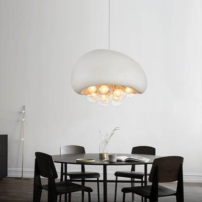 Spherical Glass Pendant Light Fixture