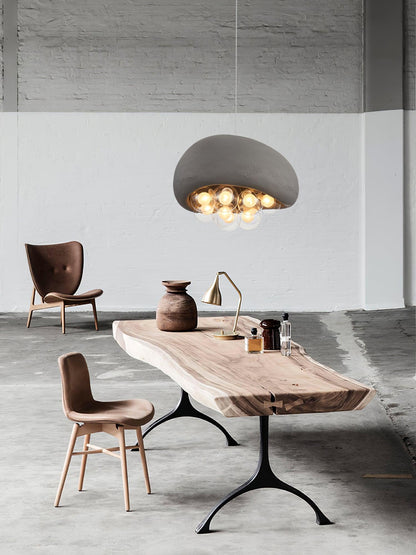 Spherical Glass Pendant Light Fixture