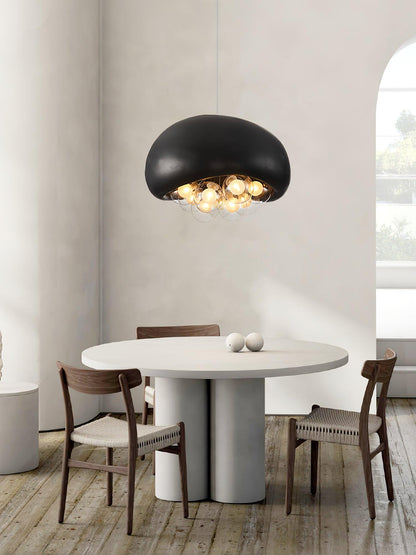 Spherical Glass Pendant Light Fixture
