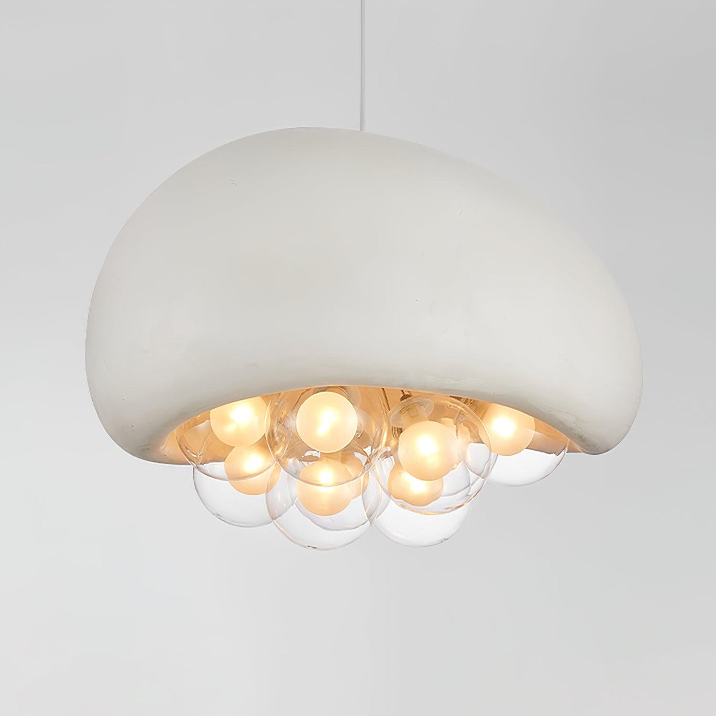 Spherical Glass Pendant Light Fixture