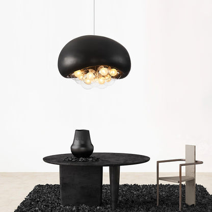 Spherical Glass Pendant Light Fixture