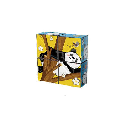 Fun Kids Puzzle Toy Cube with Animal Designs