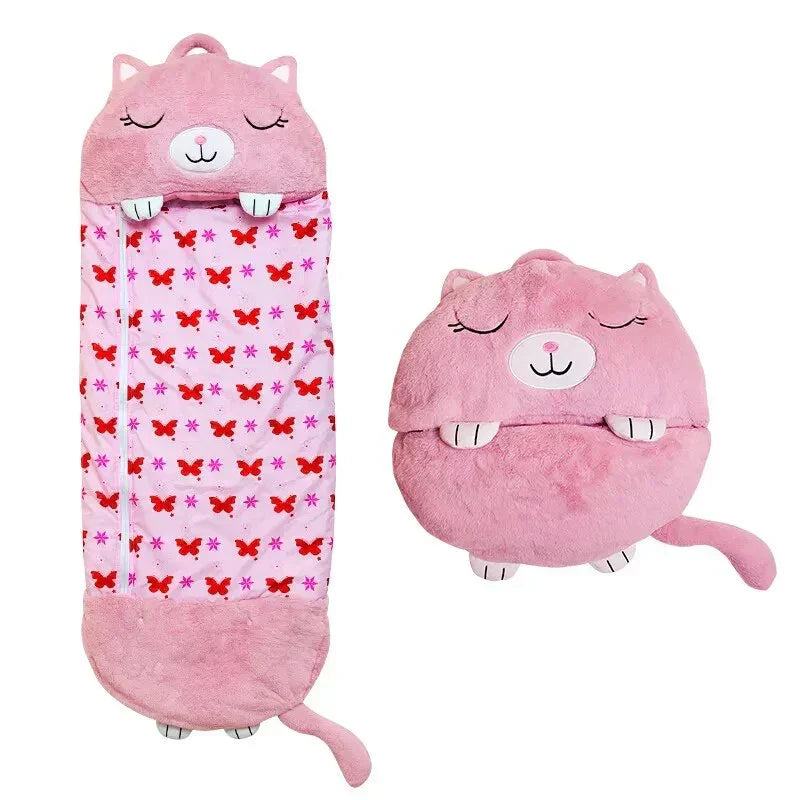 Cozy Childrens Sleep Bag with Soft Toy