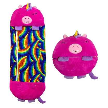 Cozy Childrens Sleep Bag with Soft Toy