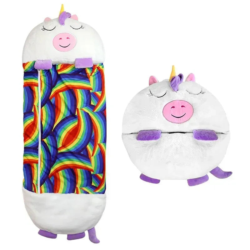Cozy Childrens Sleep Bag with Soft Toy
