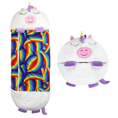 Cozy Childrens Sleep Bag with Soft Toy