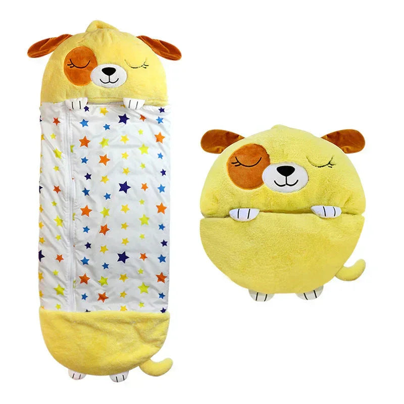 Cozy Childrens Sleep Bag with Soft Toy