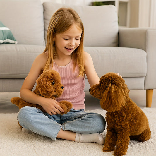 Cuddly Dog Teddy Soft Toy 40cm Plush Friend - Luxicro