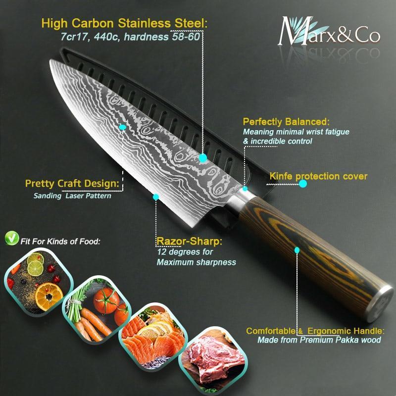 High Quality Sharp 8 Inch Stainless Steel Kitchen Knife