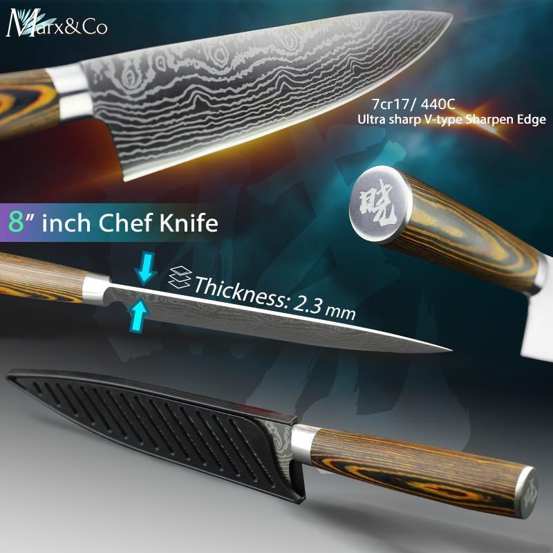 High Quality Sharp 8 Inch Stainless Steel Kitchen Knife