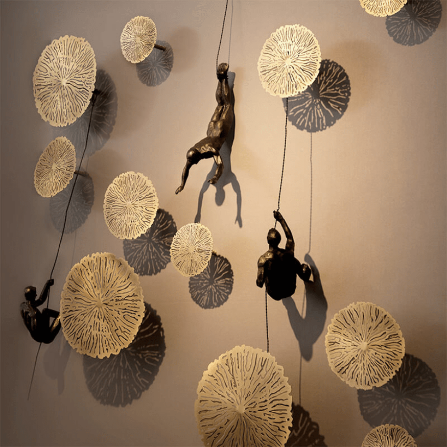Contemporary Abstract Metal Wall Art Decor
