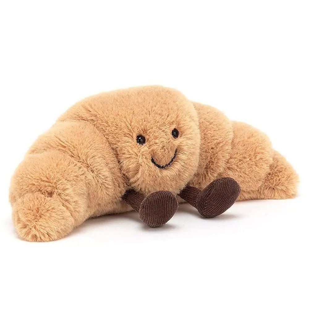Cuddly Soft Cream Pillow with Happy Face