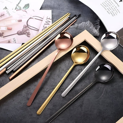 Asian Style Fork Spoon Chopstick Set
