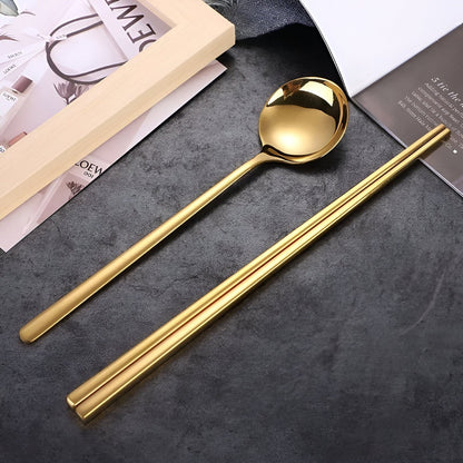 Asian Style Fork Spoon Chopstick Set