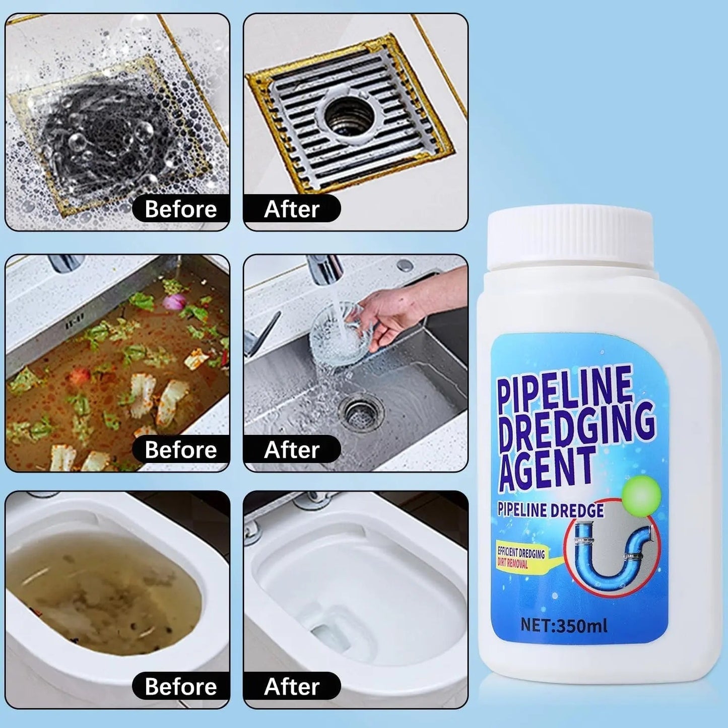 Effective Drain Unclogger & Germ Remover - Luxicro