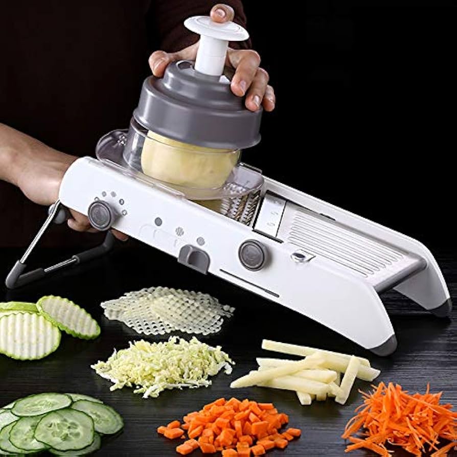 Easy Slice Mandoline Slicer - Adjustable Sharp Steel Blades
