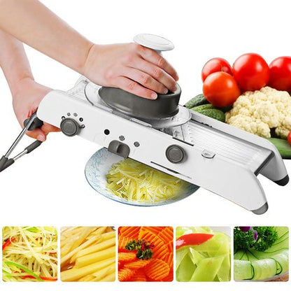 Easy Slice Mandoline Slicer - Adjustable Sharp Steel Blades