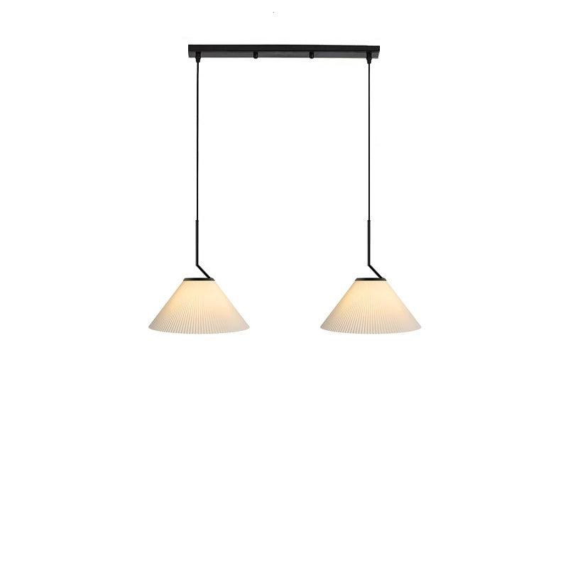Creamy Fabric Shade Pendant Light