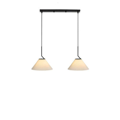 Creamy Fabric Shade Pendant Light