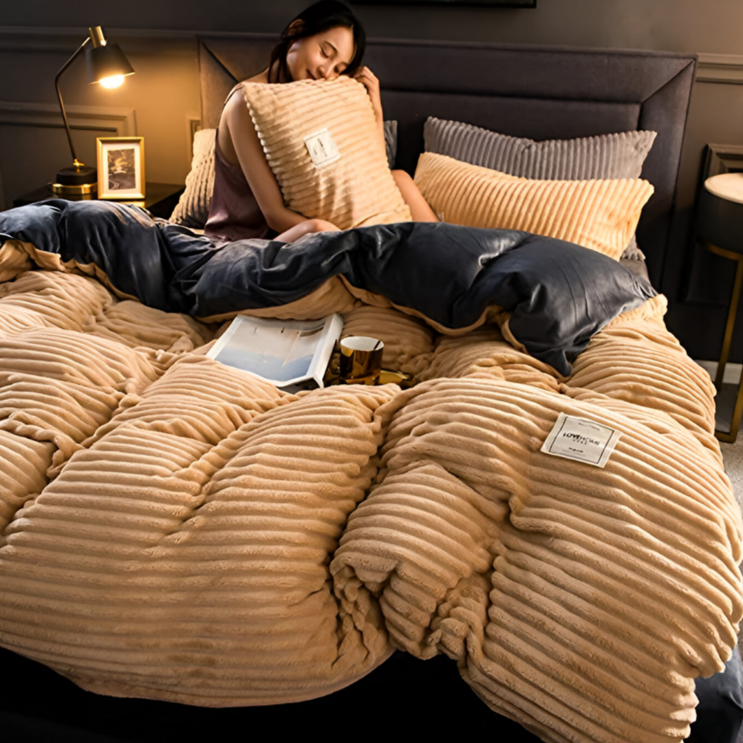 Soft Warm Fleece Bedding Set
