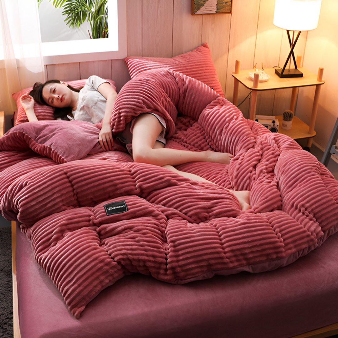 Soft Warm Fleece Bedding Set