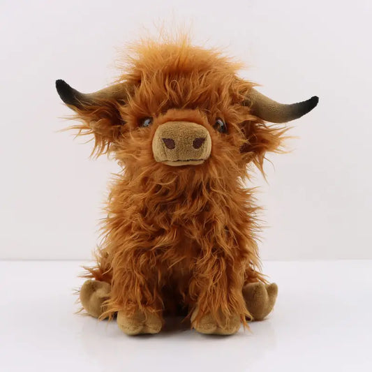 Cute Fluffy Farm Cow Stuffed Animal - Luxicro