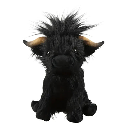 Cute Fluffy Farm Cow Stuffed Animal