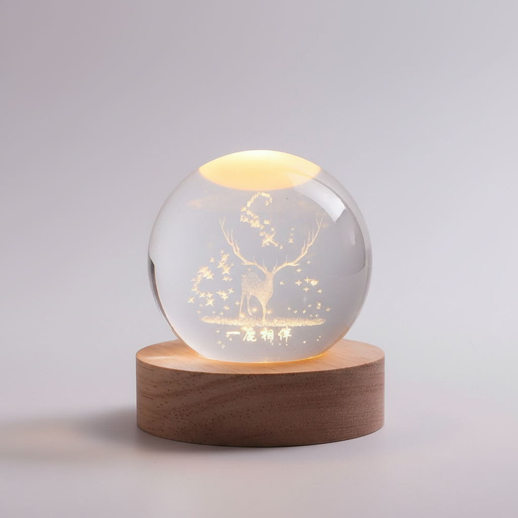 Customizable LED Table Lamp with Name Engraving
