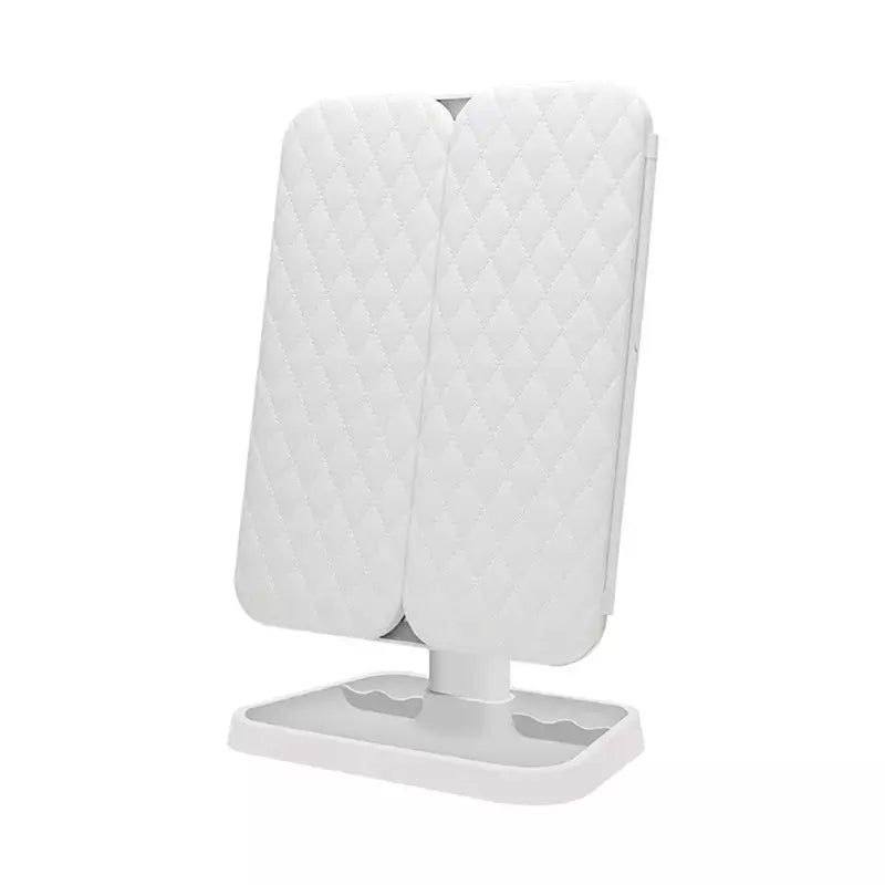 Portable Cosmetic Mirror with Dimmable LED Lighting
