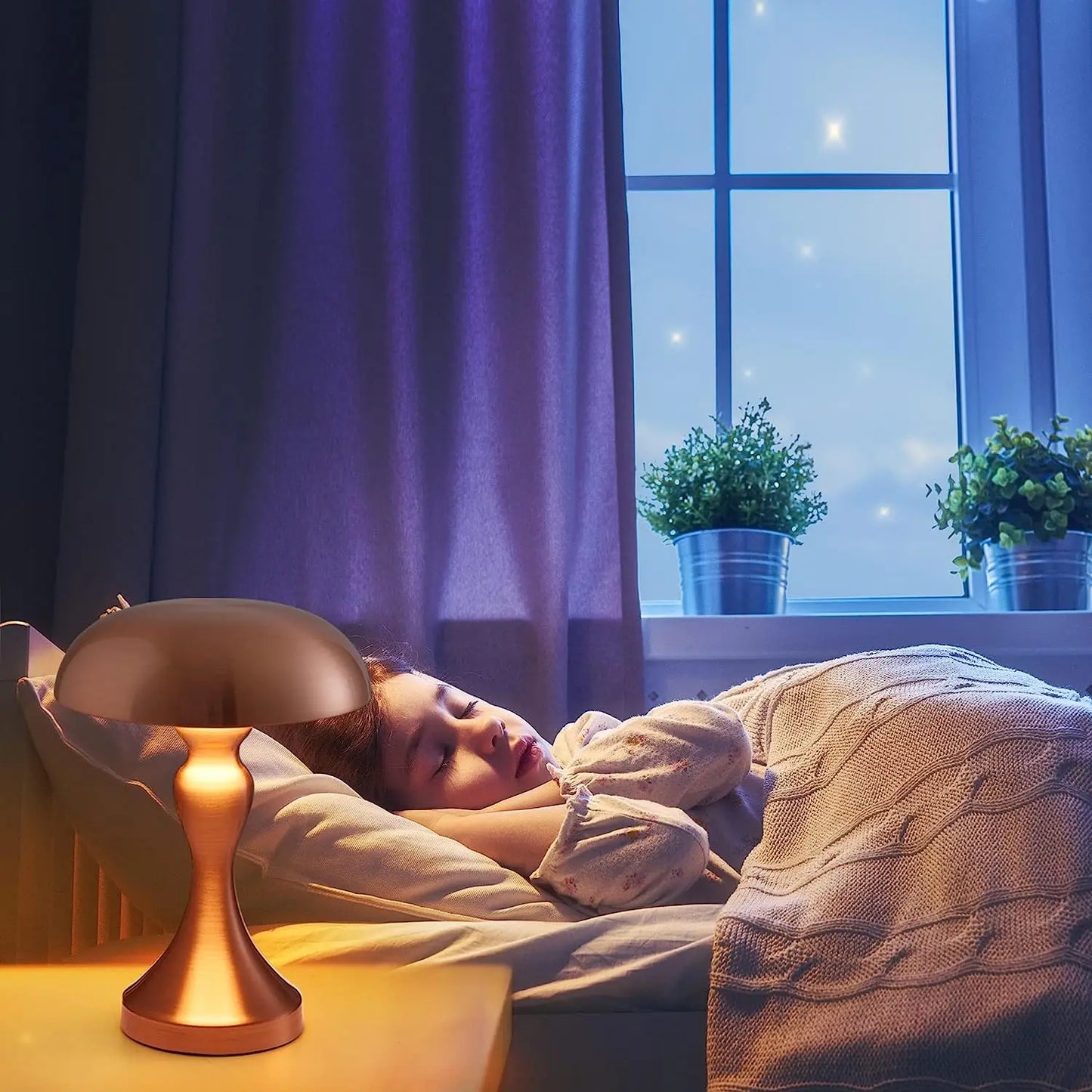 Stylish Bedroom Nightstand Lamp