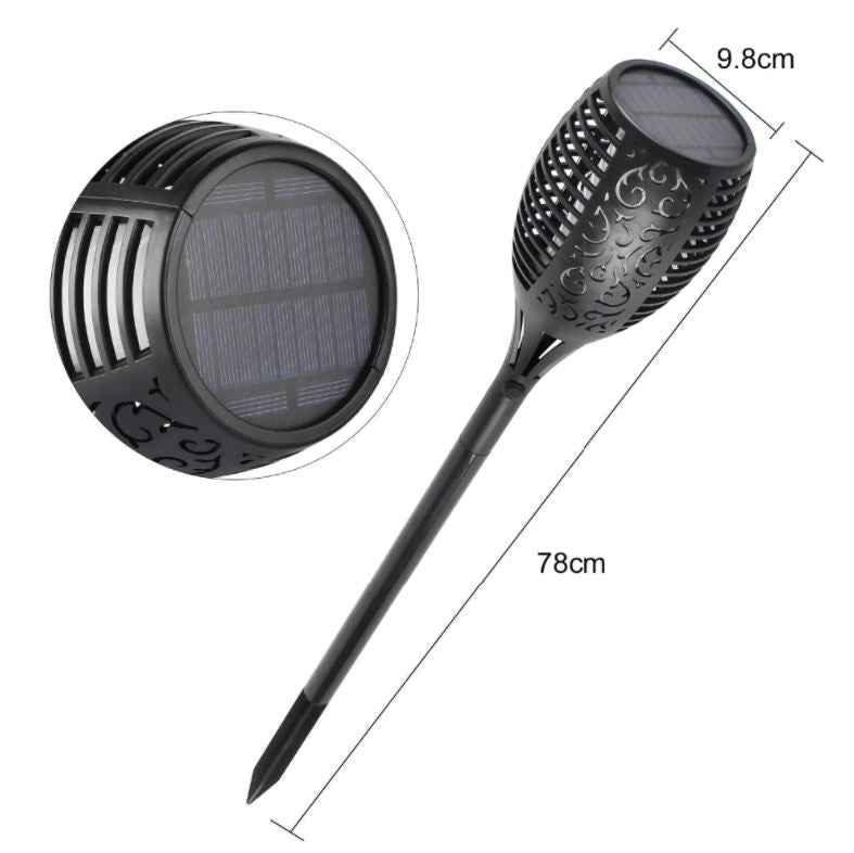 Solar Powered Garden Lights 96 LED Set of 4