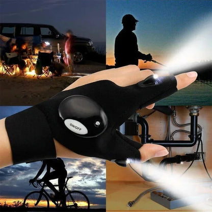 Waterproof LED Cycling Gloves for Outdoor Activities