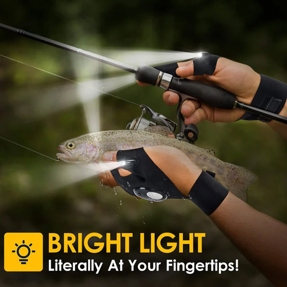 Waterproof LED Cycling Gloves for Outdoor Activities