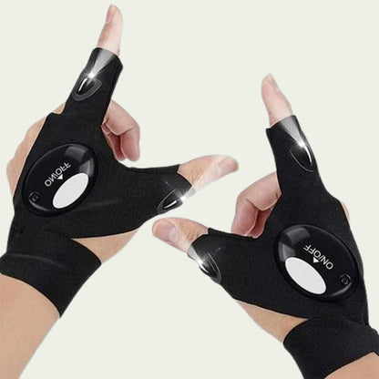 Waterproof LED Cycling Gloves for Outdoor Activities
