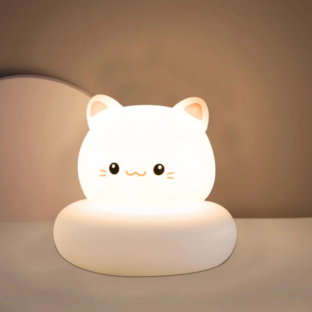 Colorful Animal Night Lamp, USB Rechargeable Soft Light
