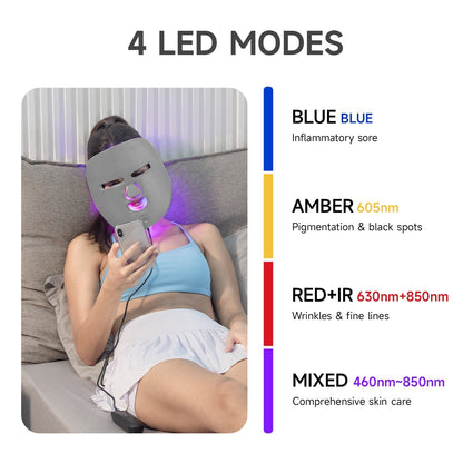 Advanced LED Face Mask for Acne and Anti Aging Skin Care