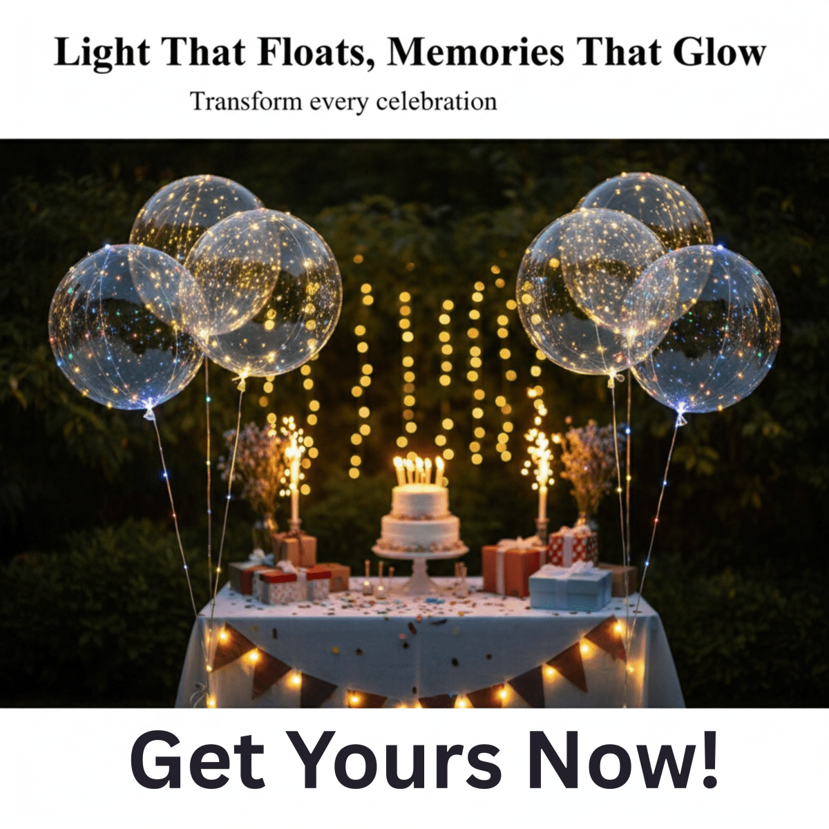 Bright Multicolor Inflatable LED Party Balloons - Luxicro