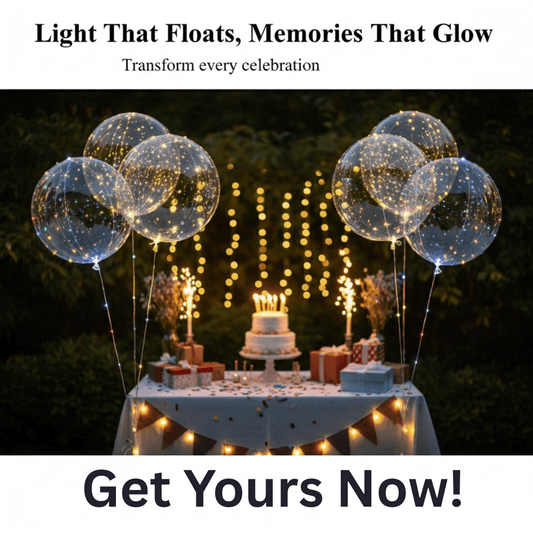 Bright Multicolor Inflatable LED Party Balloons - Luxicro