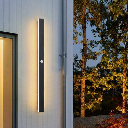 Bright Black Outdoor LED Wall Lantern For Garden