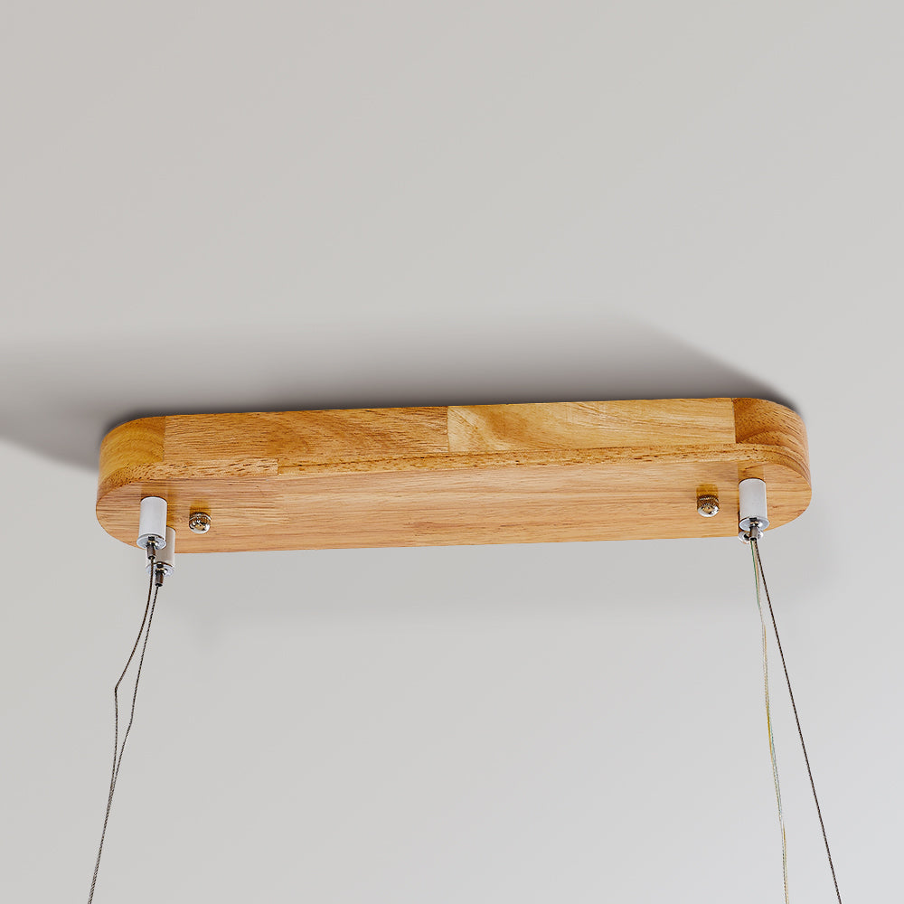 Rustic Wooden Metal Pendant Lamp