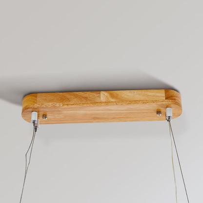 Rustic Wooden Metal Pendant Lamp