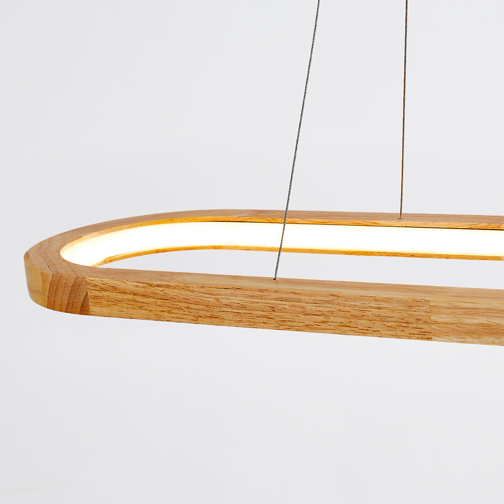 Rustic Wooden Metal Pendant Lamp