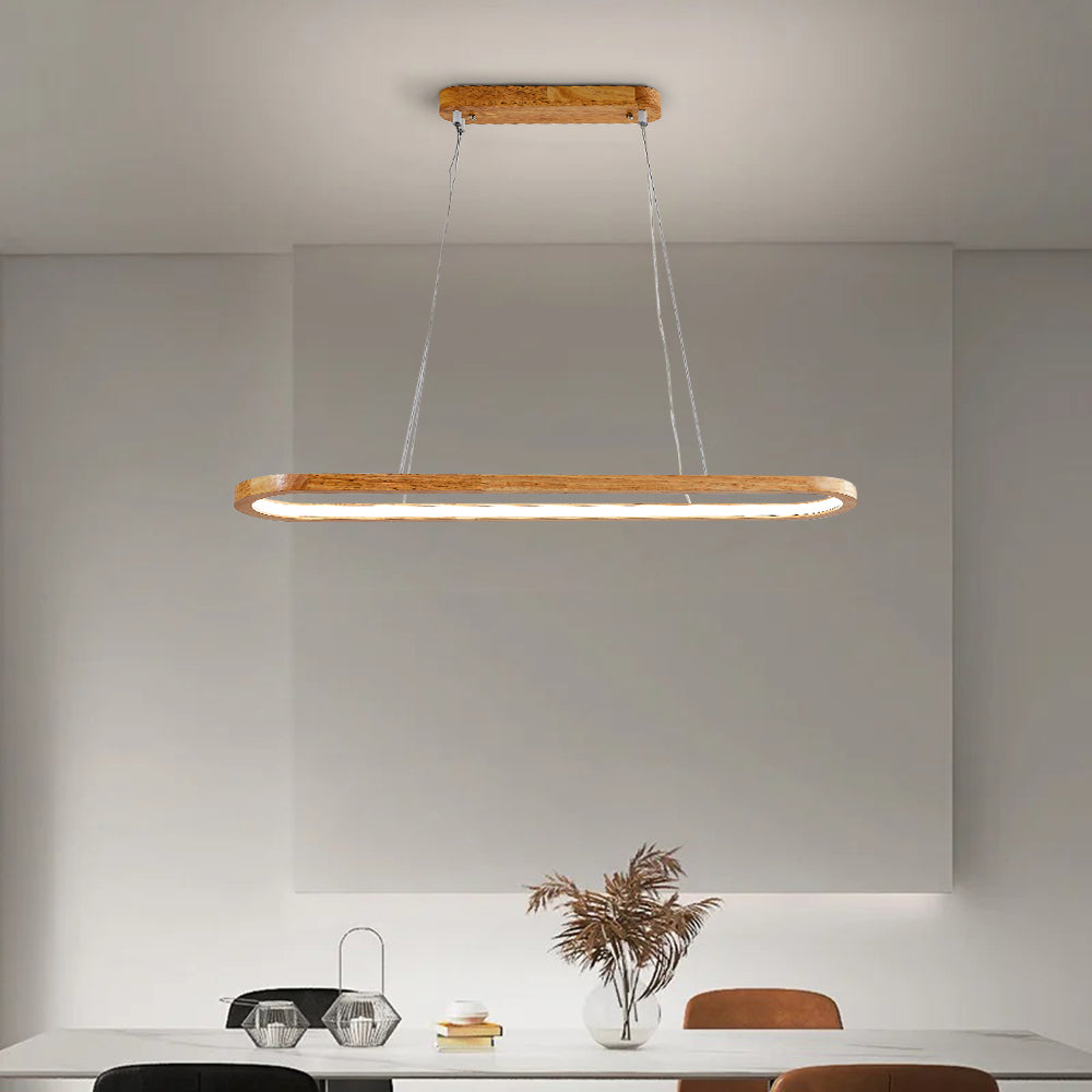 Rustic Wooden Metal Pendant Lamp