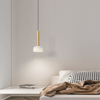 Sleek Copper LED Pendant Light - Adjustable ModernFixture
