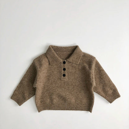 Cozy Kids Cotton Polo Shirt for Cold Weather